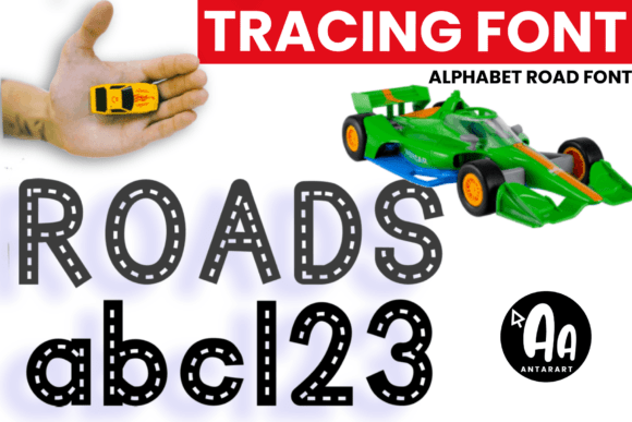 Alphabet Roads Tracing Typeface for Digital Design