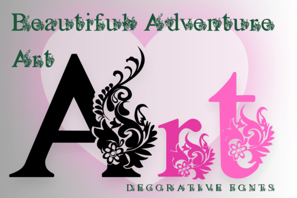 Beautiful Adventure Art Typeface for Small Business Branding