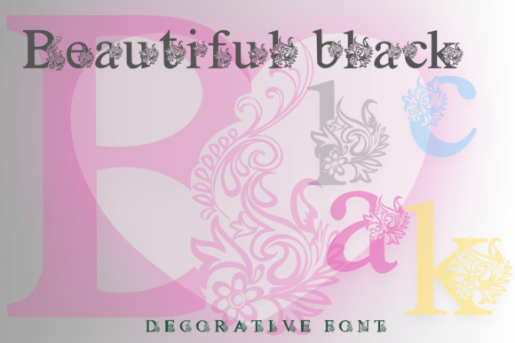 Beautiful Black Font for Elegant Branding