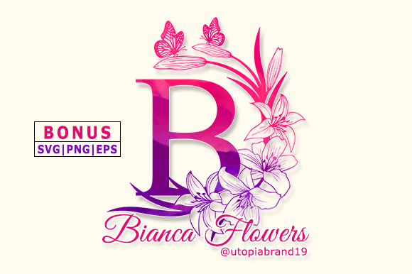 Bianca Flowers Monogram Font Review for Designers