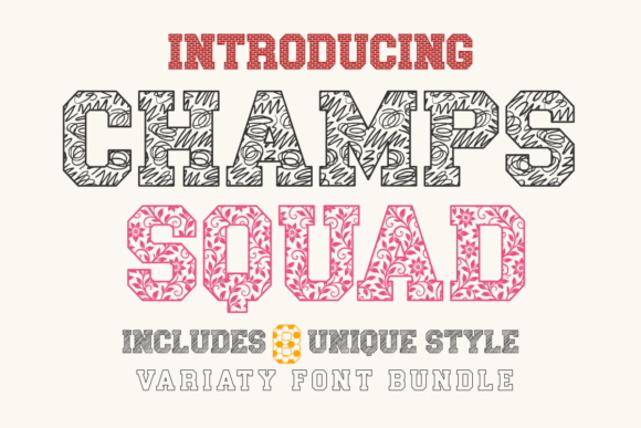 Champs Squad Typeface for Makers and Sellers