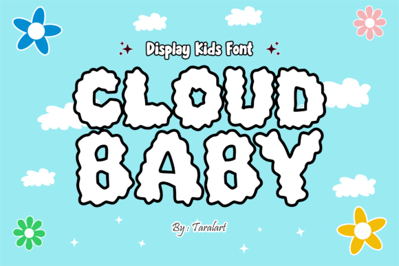 Cloud Baby Font for Whimsical Editorial Design