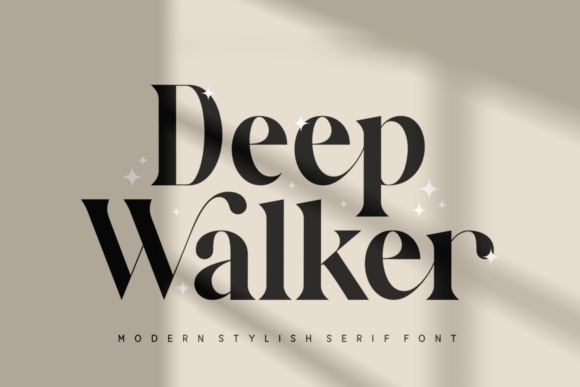 Deep Walker Serif Font for Crafters