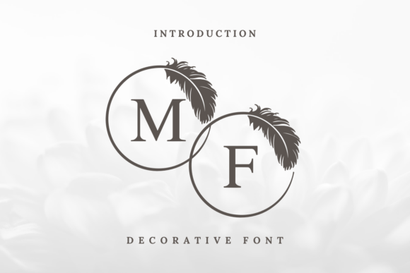 Feather Monogram Font for Elegant Branding