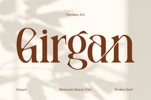 Girgan Serif Font for Elegant Craft Designs
