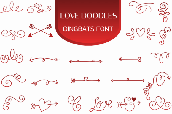 Love Doodles Font for Romantic Web Design