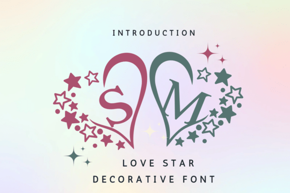 Love Star Monogram: A Whimsical Typeface for Branding