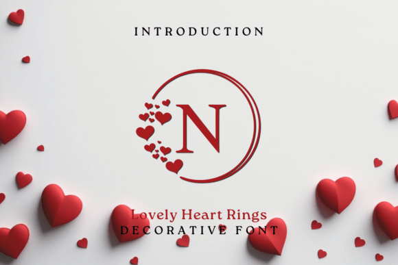 Lovely Heart Rings Font for Creative Campaigns