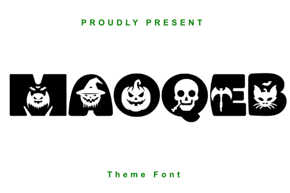 Maoqeb Typeface for Spooky Craft Designs