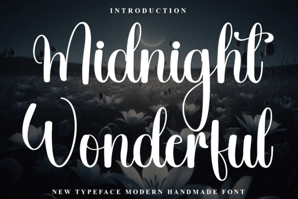 Midnight Wonderful Typeface for Festive Branding
