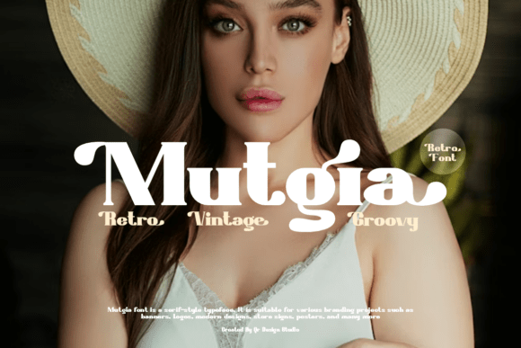 Mutgia Font: Bold Serif for Modern Web Design