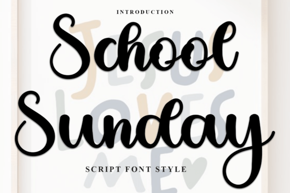 School Sunday Typeface for Festive Branding