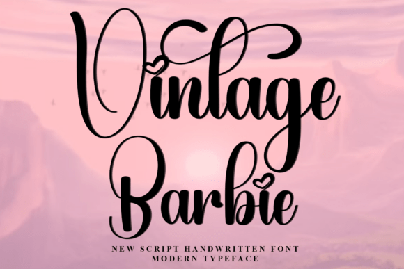 Vintage Barbie Font Review: A Festive Script for Designers