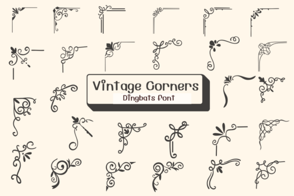 Vintage Corners Font for Elegant Branding