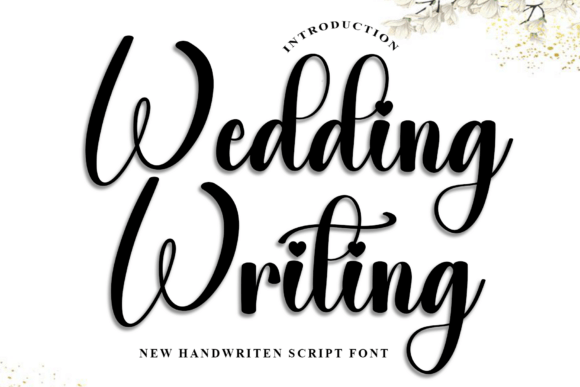 Wedding Writing Typeface for Festive Campaigns