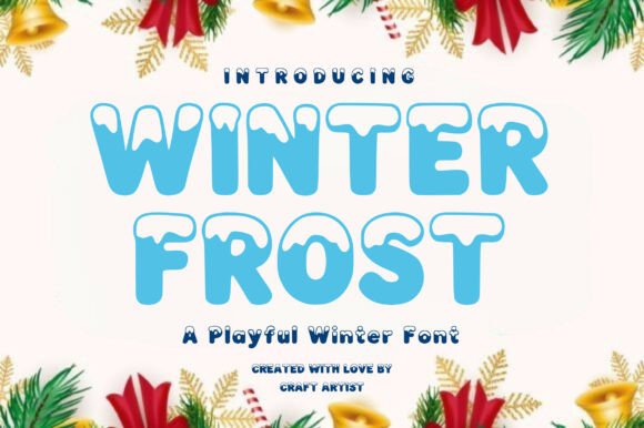 Winter Frost: A Festive Display Font for Holiday Design